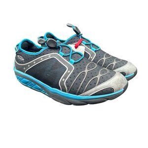 MBT Rocker Sneakers Mens 8-8.5 EU 42 Blue Black Mesh Lace Up Shoe Reflective New